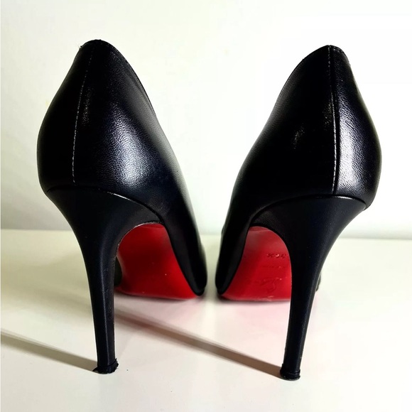 Christian Louboutin Simple Pump 100 Patent Calf Black size 36.5  US size 6 - Picture 5 of 16